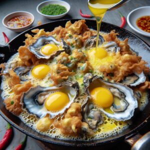 Nationalgericht Singapur: Fried Oyster Omelette (Rezept)