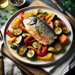 Nationalgericht Slowakei: #Pečené Zeleniny s Rybou# (Rezept)