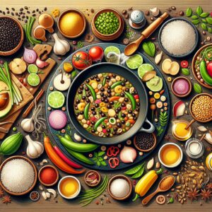 Nationalgericht St. Kitts und Nevis: Pigeon Peas and Rice (Rezept)