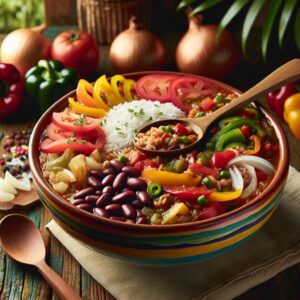 Nationalgericht Suriname: #Moksi Alesi# (Rezept)