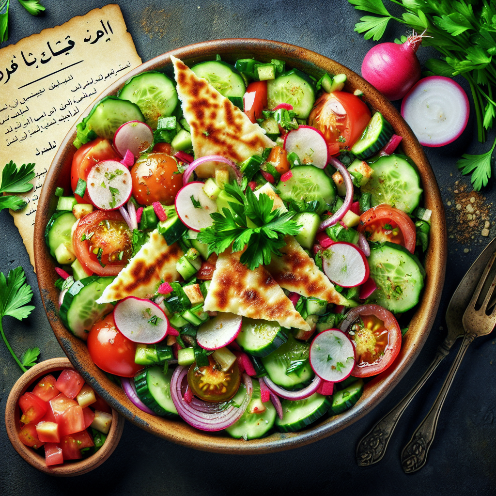 Nationalgericht Syrien: Fattoush (Rezept)
