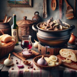 Nationalgericht Albanien: Mish me Qepë (Rezept)