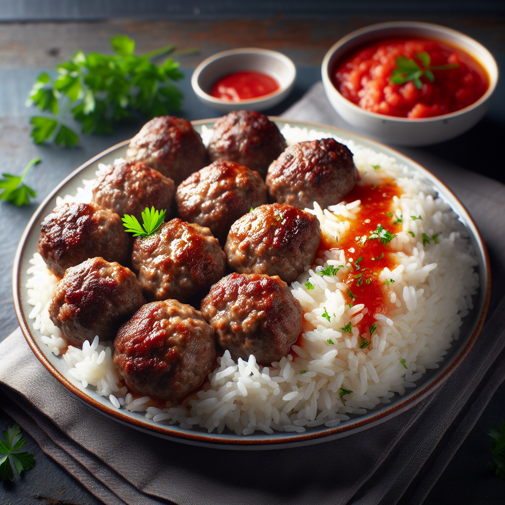 Nationalgericht Albanien: #Qofte me Oriz# (Rezept)