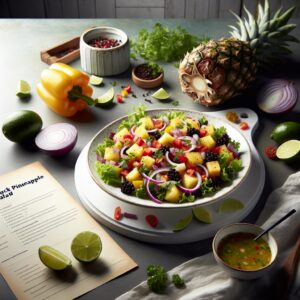 Nationalgericht Antigua und Barbuda: Antigua Black Pineapple Salad (Rezept)