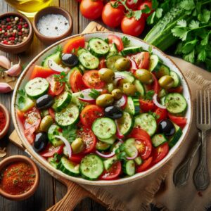 Nationalgericht Aserbaidschan: Zeytun Salatı (Rezept)
