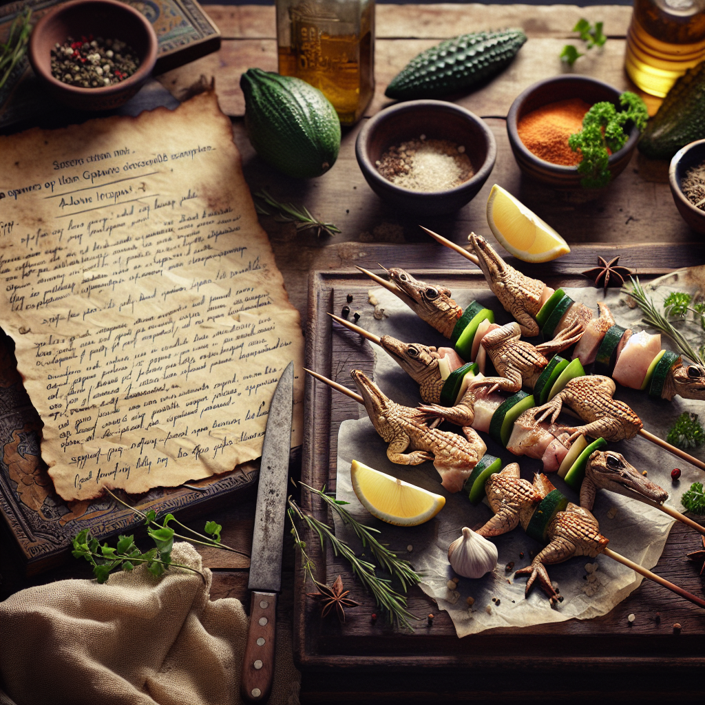 Nationalgericht Australien: Krokodilfleisch-Spieße (Rezept)