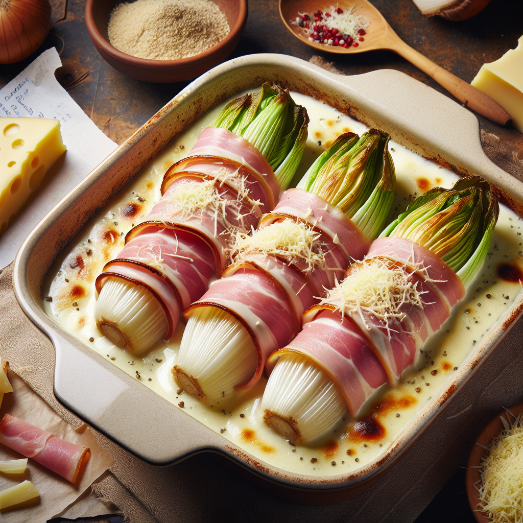 Nationalgericht Belgien: Gegratineerde Witloof (Rezept)