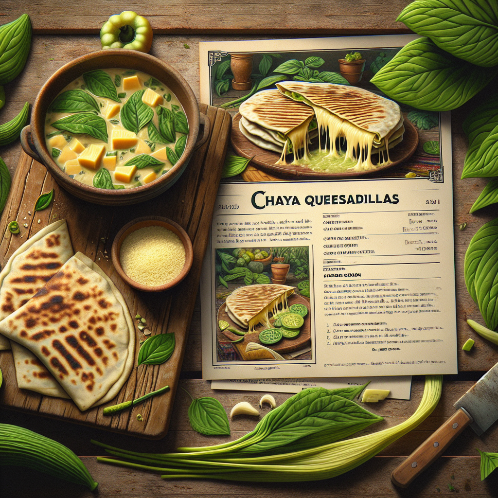 Nationalgericht Belize: Chaya Quesadillas (Rezept)