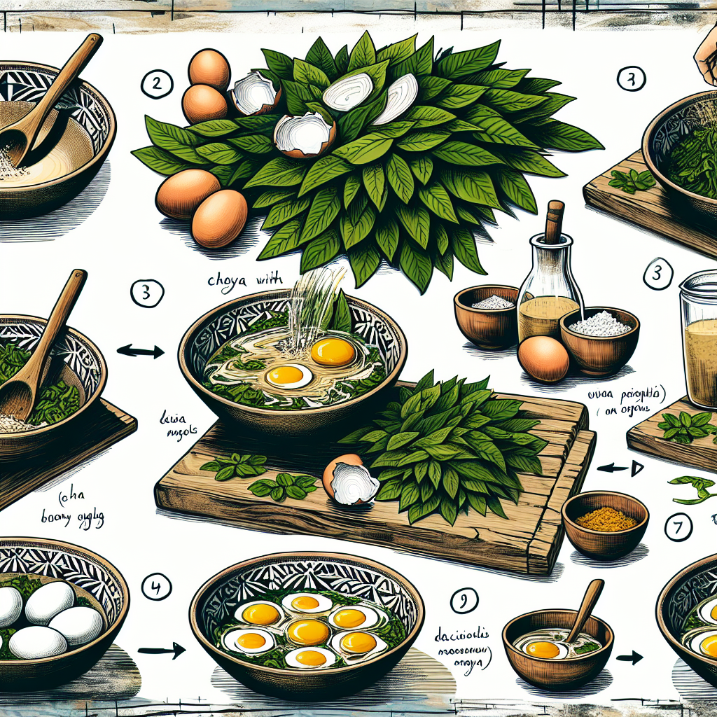 Nationalgericht Belize: Chaya with Eggs (Rezept)