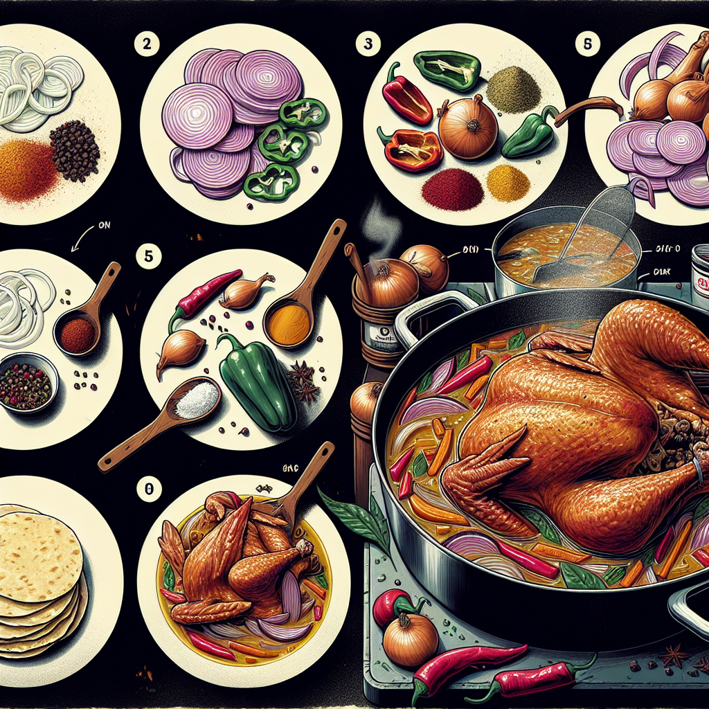 Nationalgericht Belize: Escabeche de Pavo (Rezept)