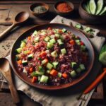Nationalgericht Bhutan: Red Rice Salad (Rezept)
