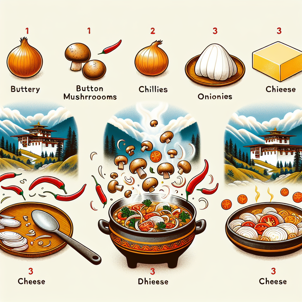 Nationalgericht Bhutan: Shamu Datshi (Rezept)