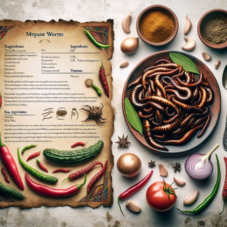 Mopane Worms – Nationalgericht aus Botswana
