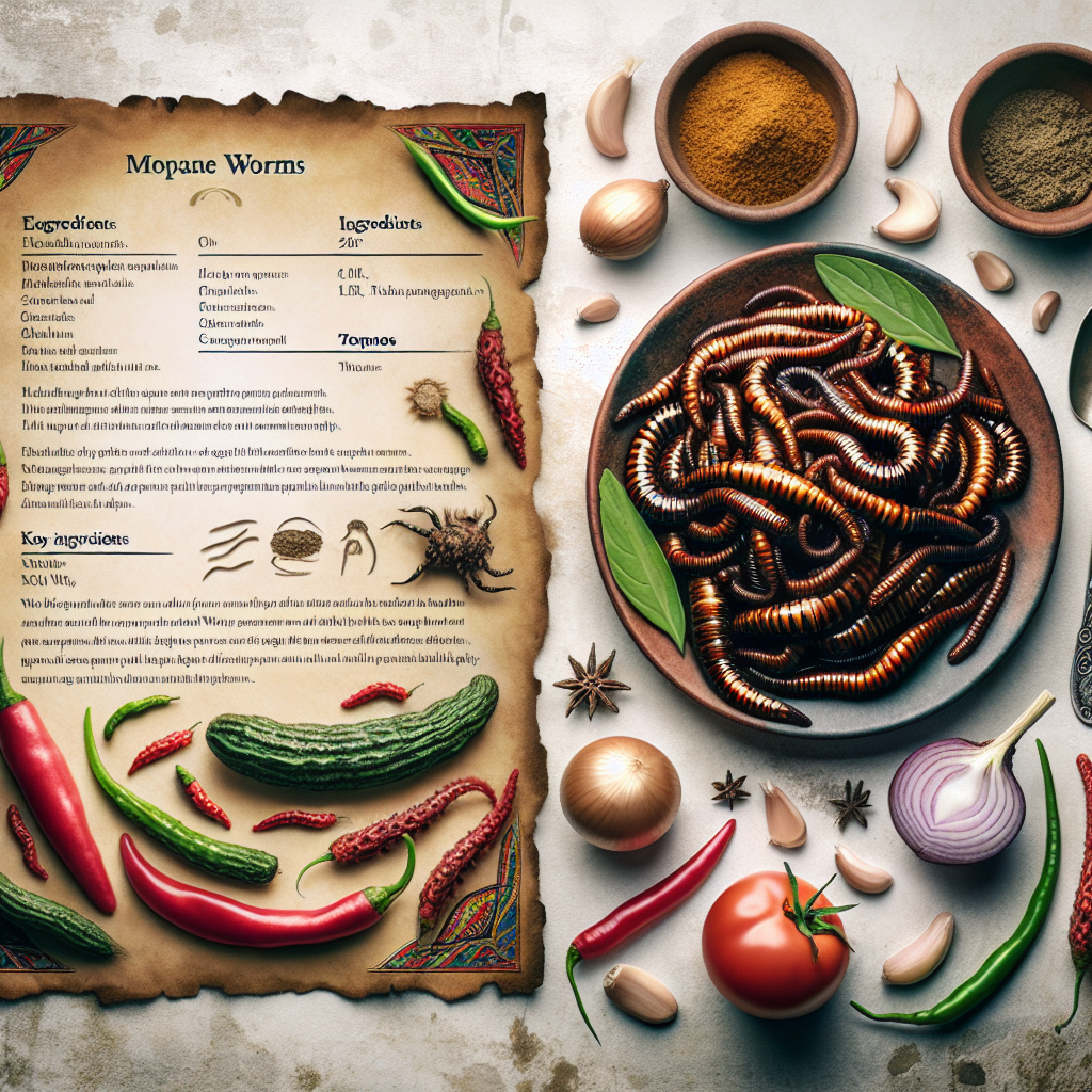 Nationalgericht Botswana: Mopane Worms (Rezept)