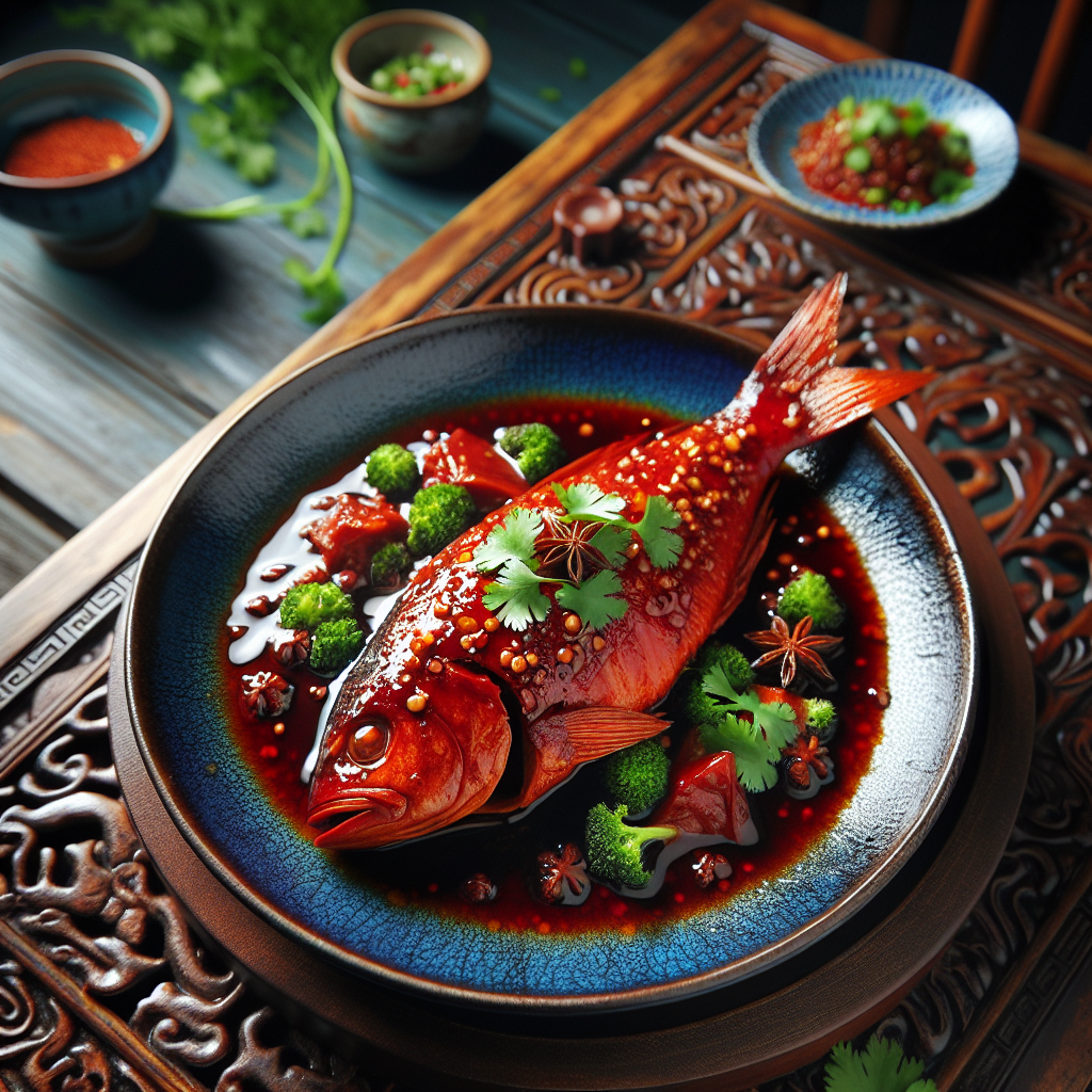 Nationalgericht China: #Red-Cooked Fish# (Rezept)