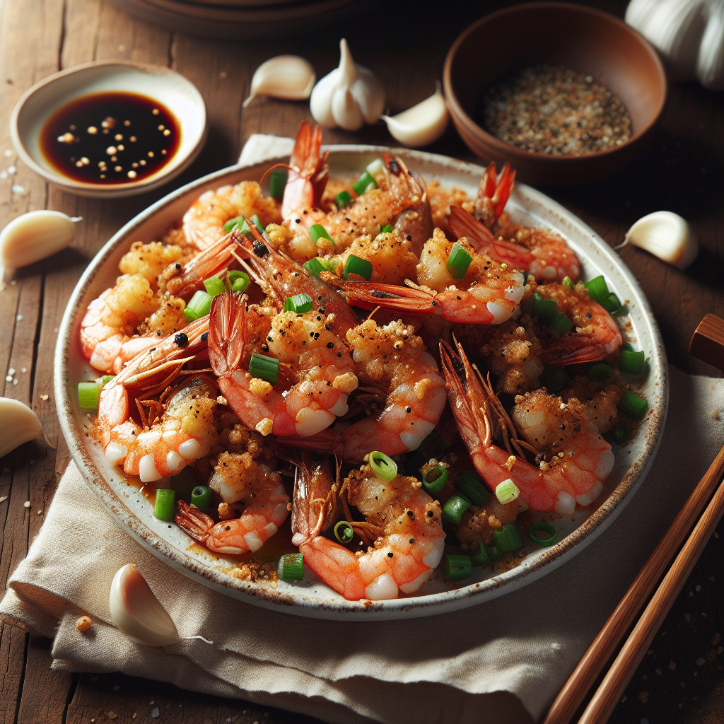 Nationalgericht China: #Salt and Pepper Shrimp# (Rezept)