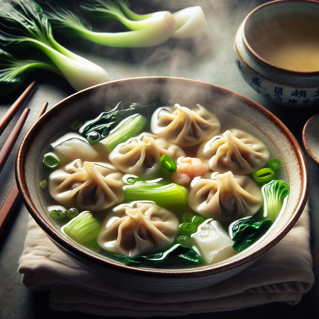 Nationalgericht China: #Wonton Soup# (Rezept)