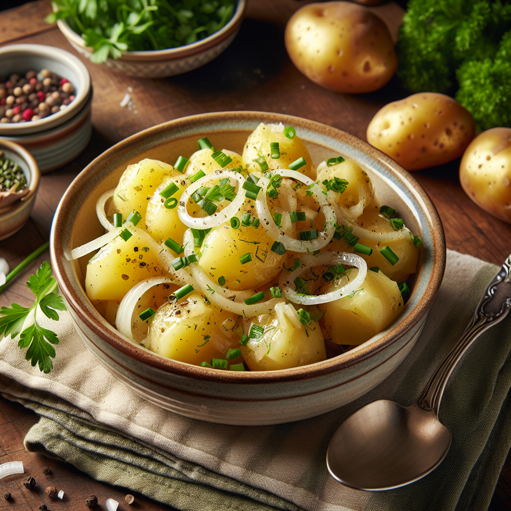 Nationalgericht Deutschland: #Bayerischer Kartoffelsalat# (Rezept)