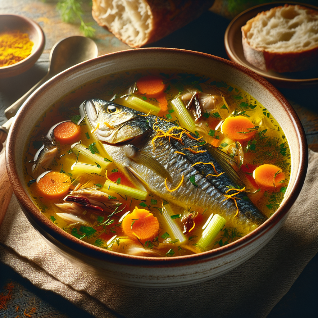 Nationalgericht Deutschland: Fischsuppe mit Safran (Rezept)