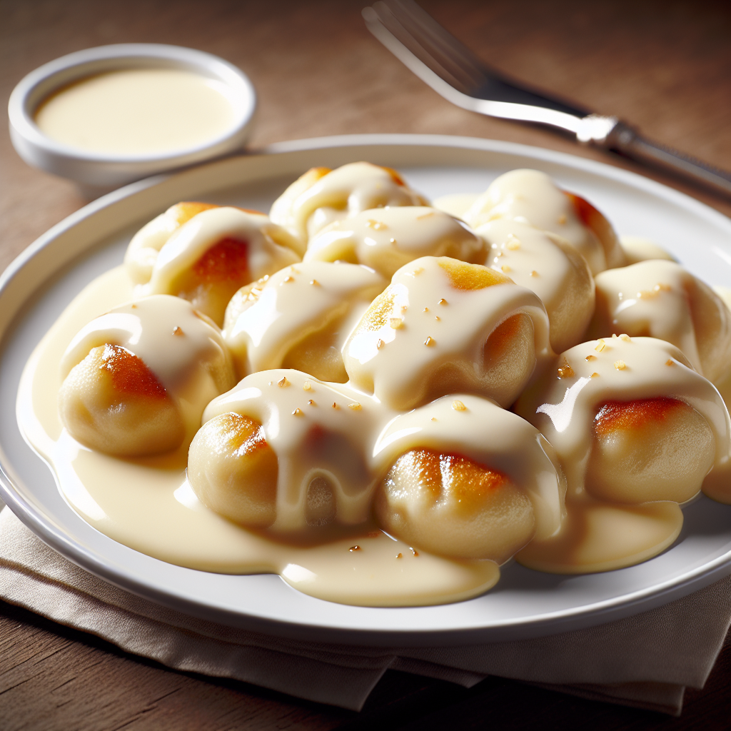 Nationalgericht Deutschland: #Hefeklößchen mit Vanillesoße# (Rezept)