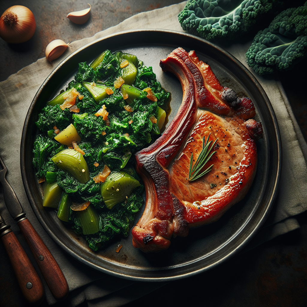 Nationalgericht Deutschland: #Kasseler mit Grünkohl# (Rezept)