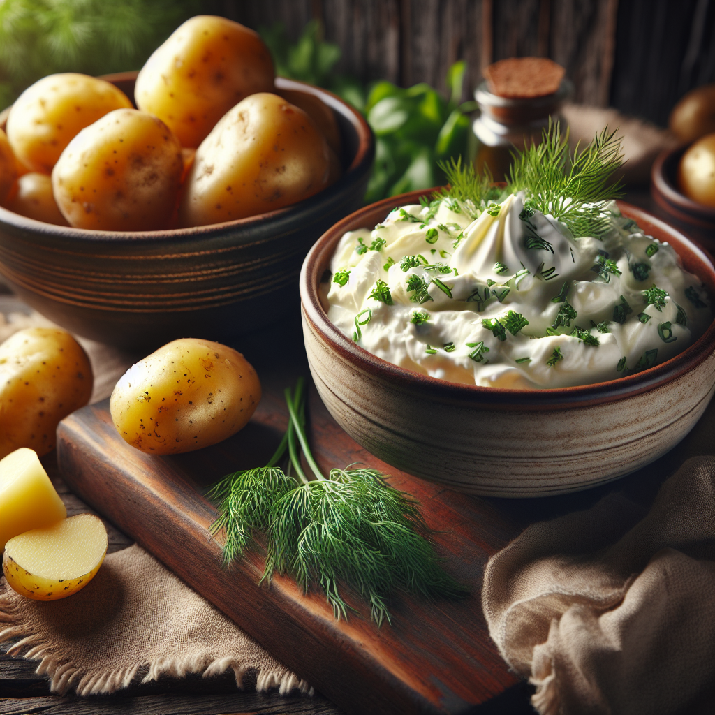 Nationalgericht Deutschland: #Kräuterquark mit Pellkartoffeln# (Rezept)