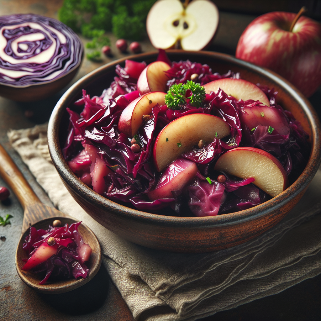 Nationalgericht Deutschland: #Rotkraut mit Apfel# (Rezept)