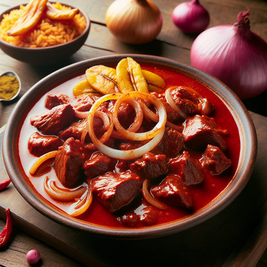 Nationalgericht Ecuador: #Carne colorada# (Rezept)