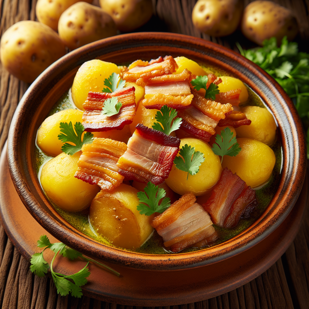 Nationalgericht Ecuador: #Papas con cuero# (Rezept)