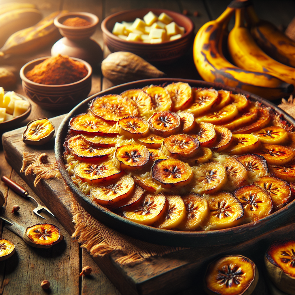 Nationalgericht Elfenbeinküste: Gratin de Banane Plantain (Rezept)