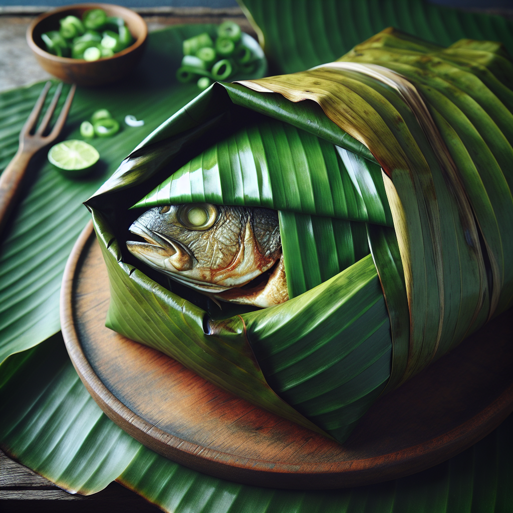 Nationalgericht Fiji: #Banana Leaf-Wrapped Fish# (Rezept)