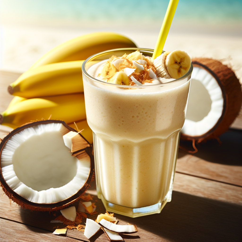 Nationalgericht Fiji: #Coconut Banana Shake# (Rezept)