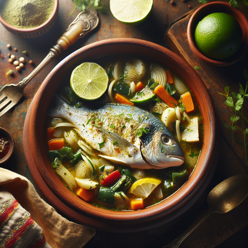 Nationalgericht Fiji: #Fish Stew with Lime# (Rezept)