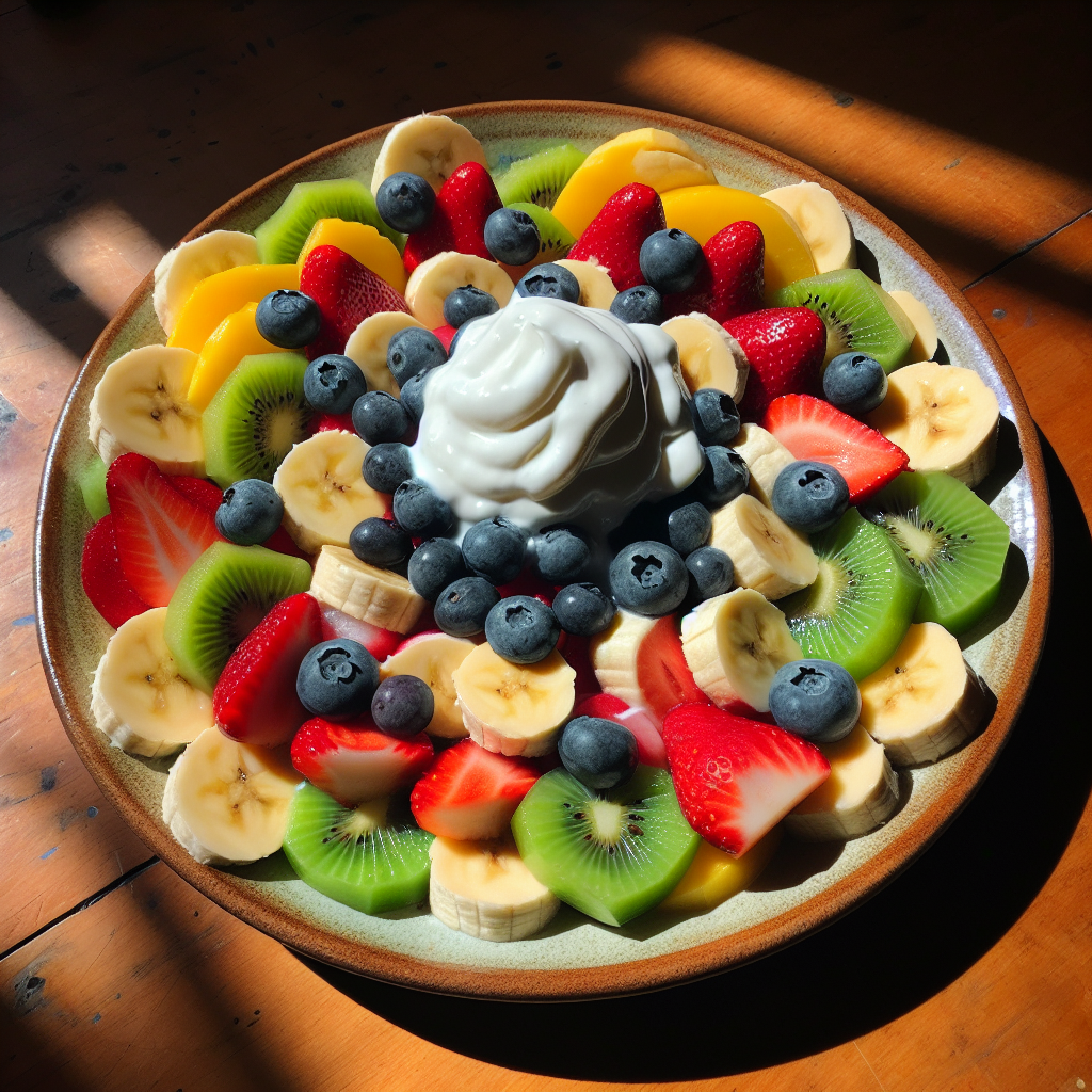 Nationalgericht Fiji: #Fruit Salad with Coconut Cream# (Rezept)
