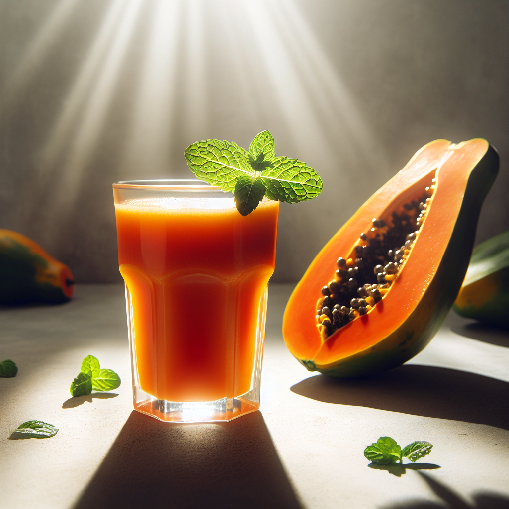 Nationalgericht Fiji: #Papaya and Mint Juice# (Rezept)