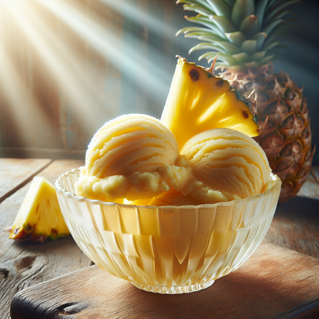 Nationalgericht Fiji: #Pineapple Sorbet# (Rezept)