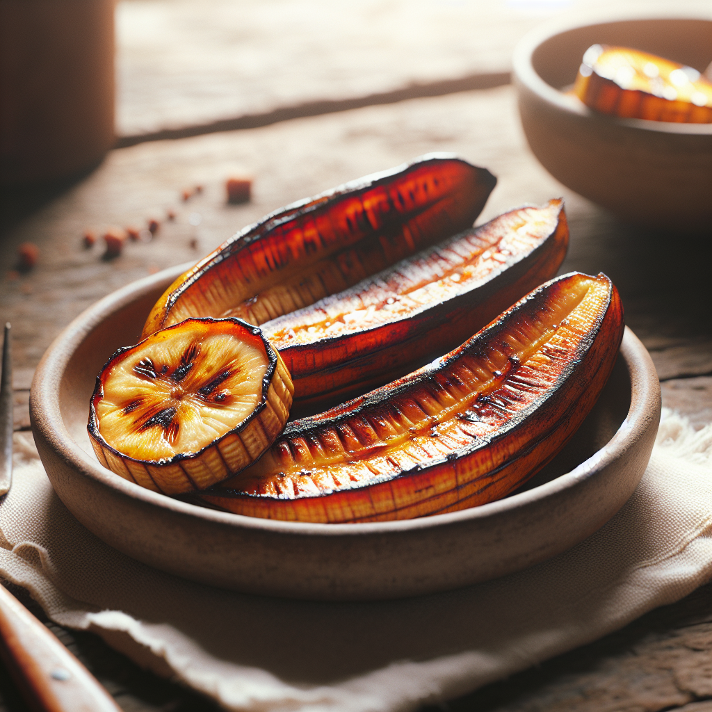 Nationalgericht Gabun: #Banane Plantain Grillée# (Rezept)