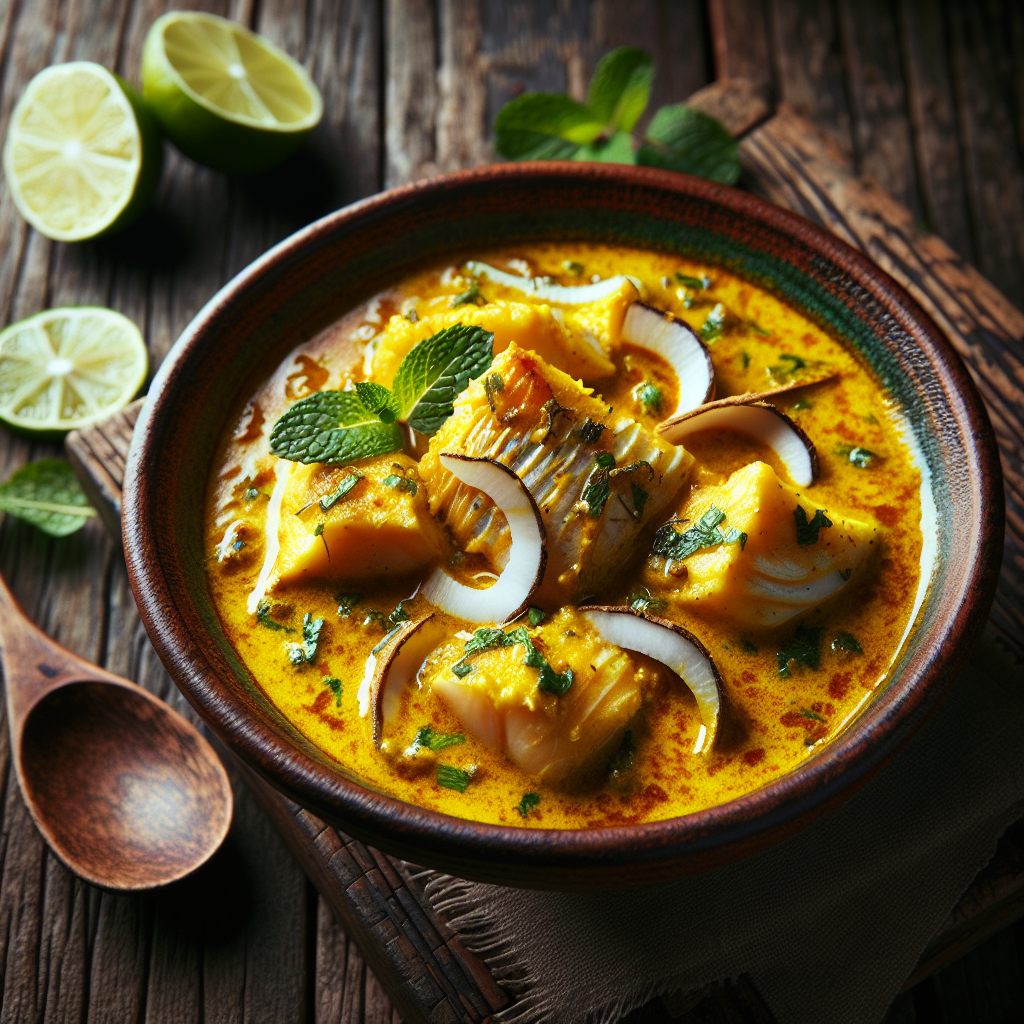 Nationalgericht Gambia: #Coconut and Lime Fish Curry# (Rezept)
