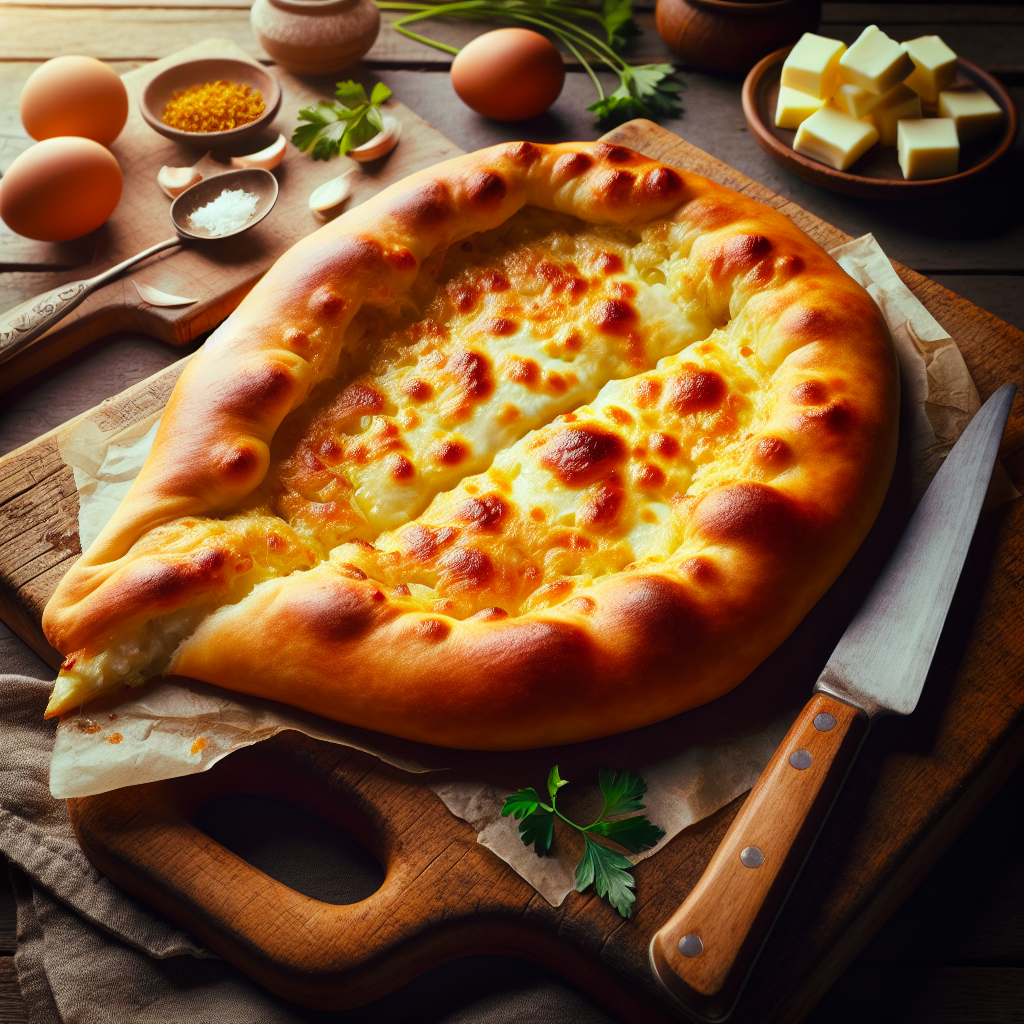 Nationalgericht Georgien: #Jibinveli Khachapuri# (Rezept)