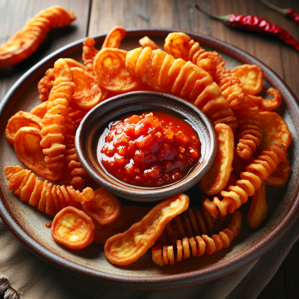 Nationalgericht Ghana: #Fried Yam with Pepper Sauce# (Rezept)