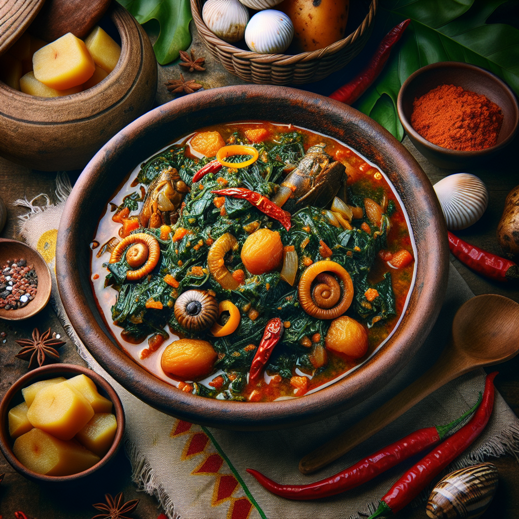 Nationalgericht Ghana: #Kontomire Stew# (Rezept)