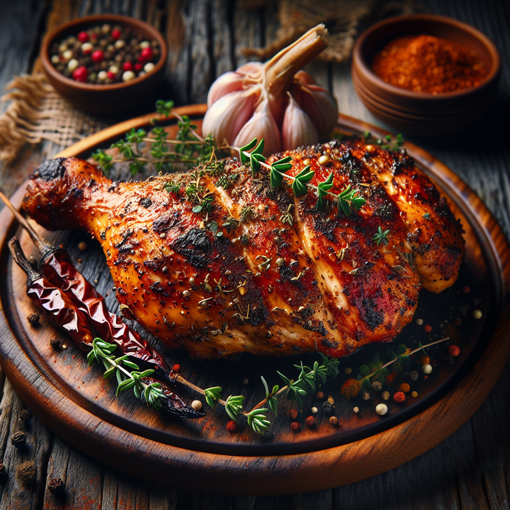 Nationalgericht Ghana: #Spiced Grilled Chicken# (Rezept)