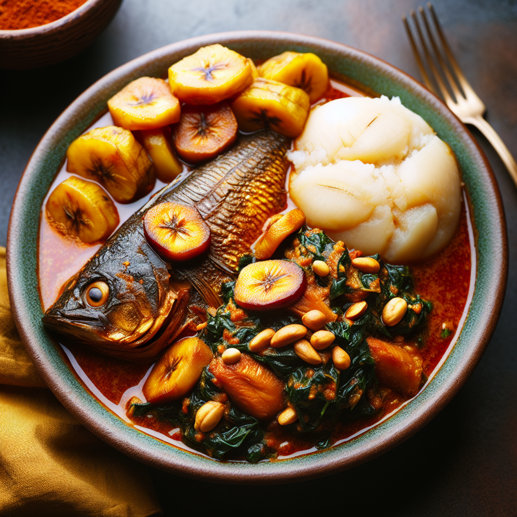 Nationalgericht Guinea: #Ndolé au Poisson# (Rezept)
