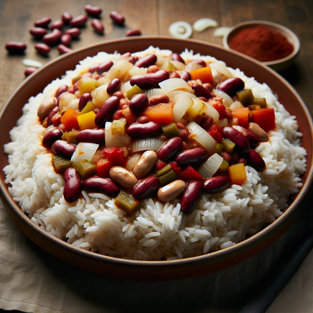 Nationalgericht Guinea: #Riz Gras aux Haricots# (Rezept)