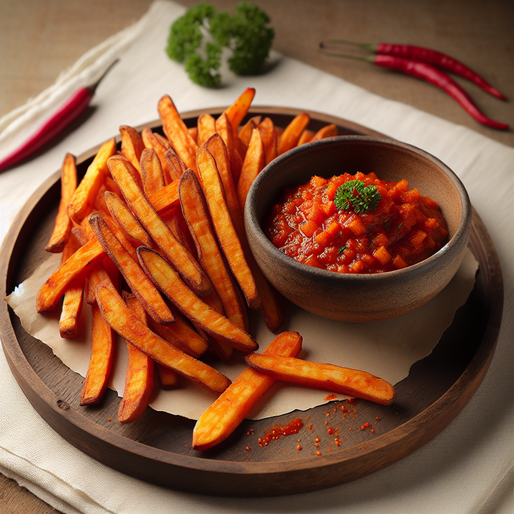 Nationalgericht Guinea: #Yams Frits avec Sauce Pimentée# (Rezept)