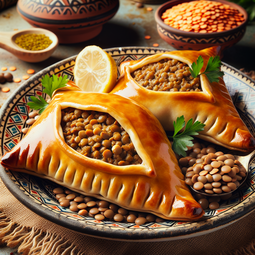 Nationalgericht Ägypten: Egyptian Lentil Sambousek (Rezept)