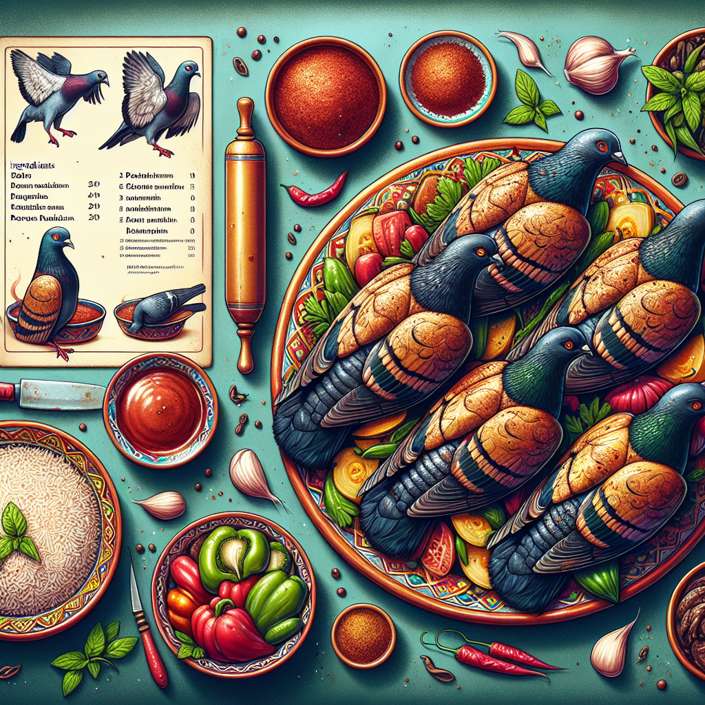 Nationalgericht Ägypten: Stuffed Pigeons with Rice (Rezept)