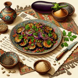 Nationalgericht Ägypten: Tahini Eggplant Salad (Rezept)