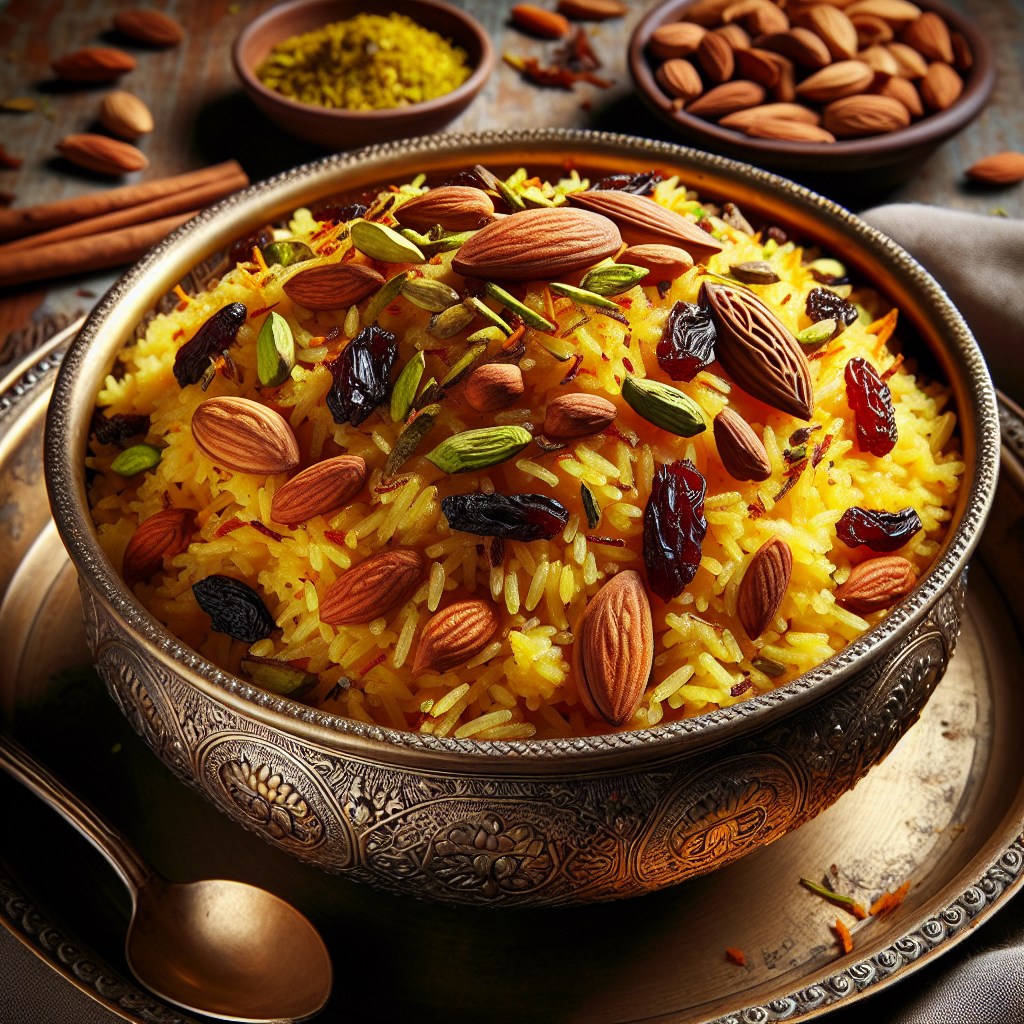 Nationalgericht Indien: #Zarda Pulao# (Rezept)