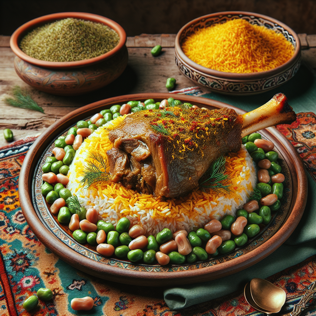 Nationalgericht Iran: #Polo Shevid Baghali# (Rezept)